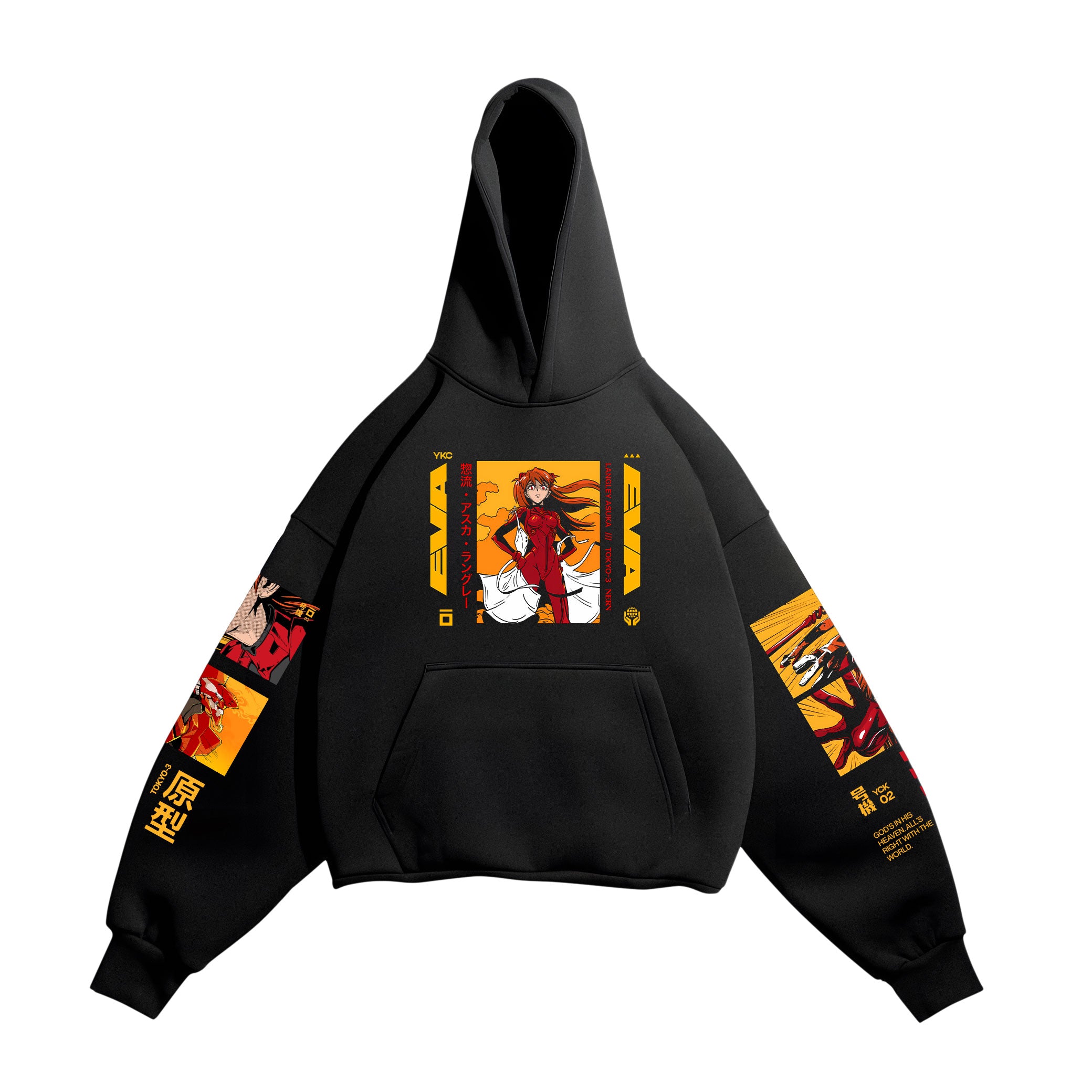 HOODIE / EVANGELION EVA 2 (BLACK)