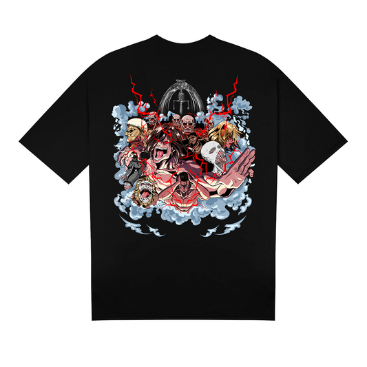 T-SHIRT / ATTACK ON TITAN RUMBLING (BLACK)