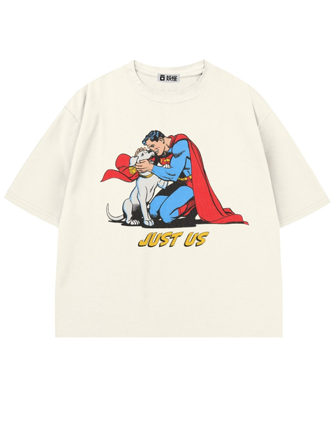 T-SHIRT / SUPERMAN JUST US (WHITE)