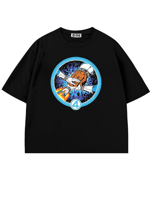 T-SHIRT / ALL FOUR ( BLACK )