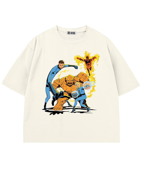 T-SHIRT / FANTASTIC 4 COMIC (WHITE)