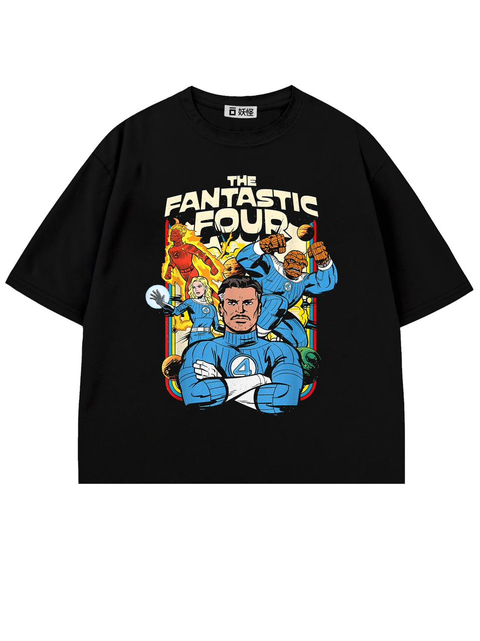 T-SHIRT / THE FANTASTIC FOUR (BLACK)