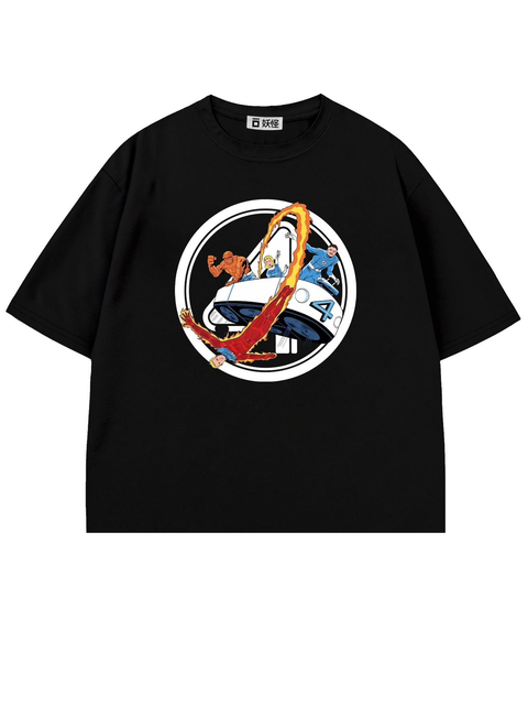 T-SHIRT / THE FANTASTIC FOUR II (BLACK)