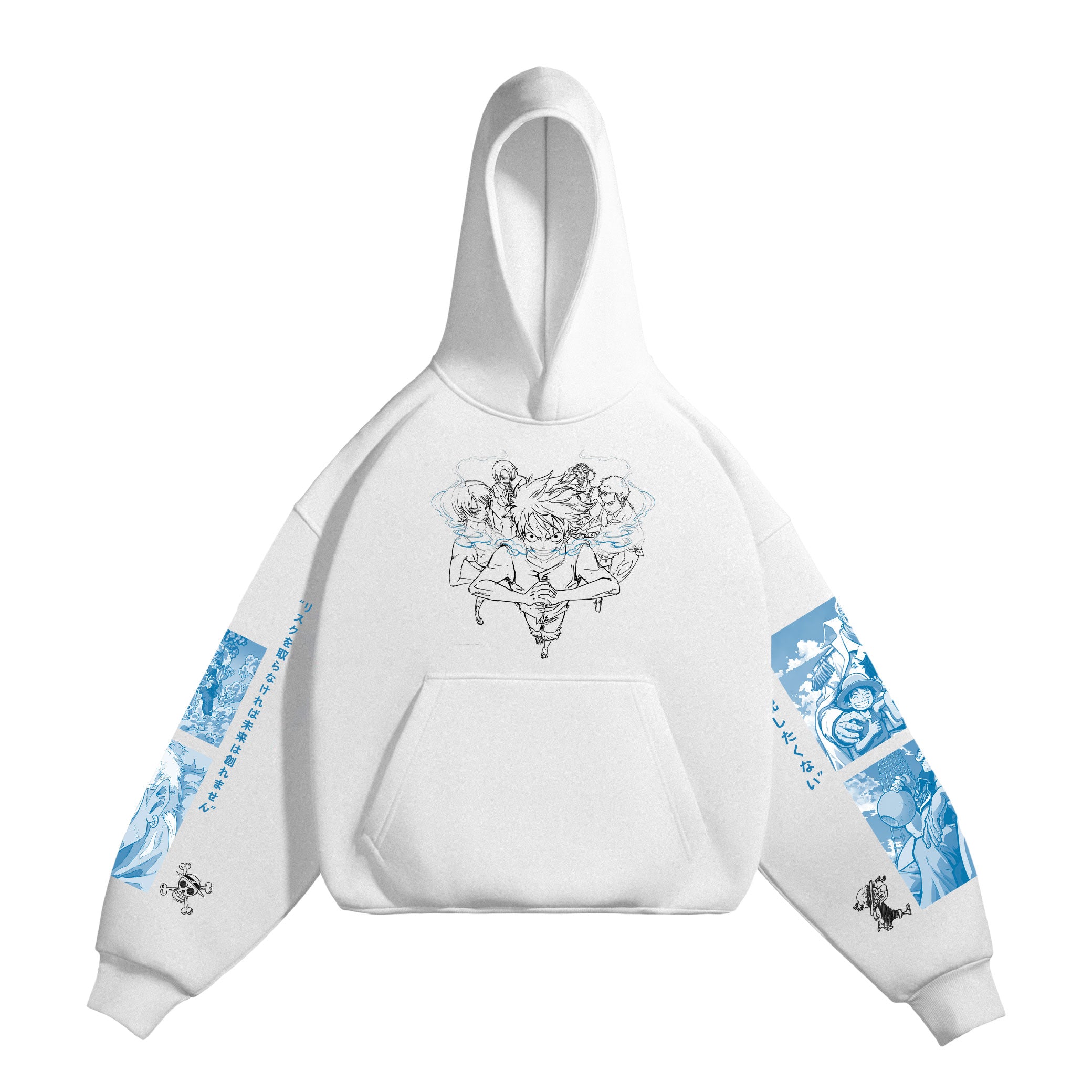 HOODIE / ONE PIECE LUFFY (WHITE)