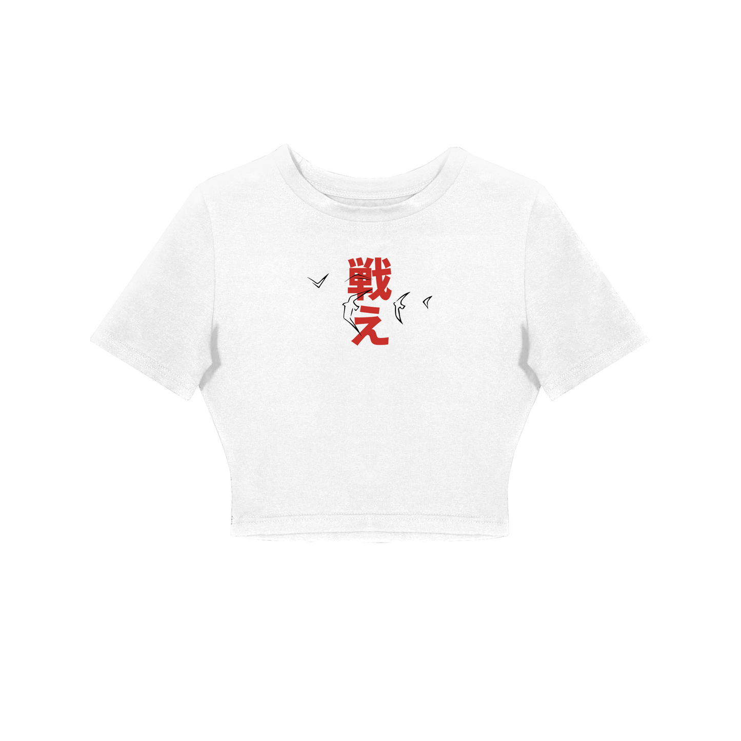 CROP TOP / ATTACK ON TITAN FREEDOM (WHITE)