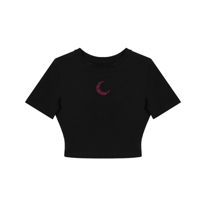 CROP TOP / DEMON SLAYER KOKUSHIBO (BLACK)