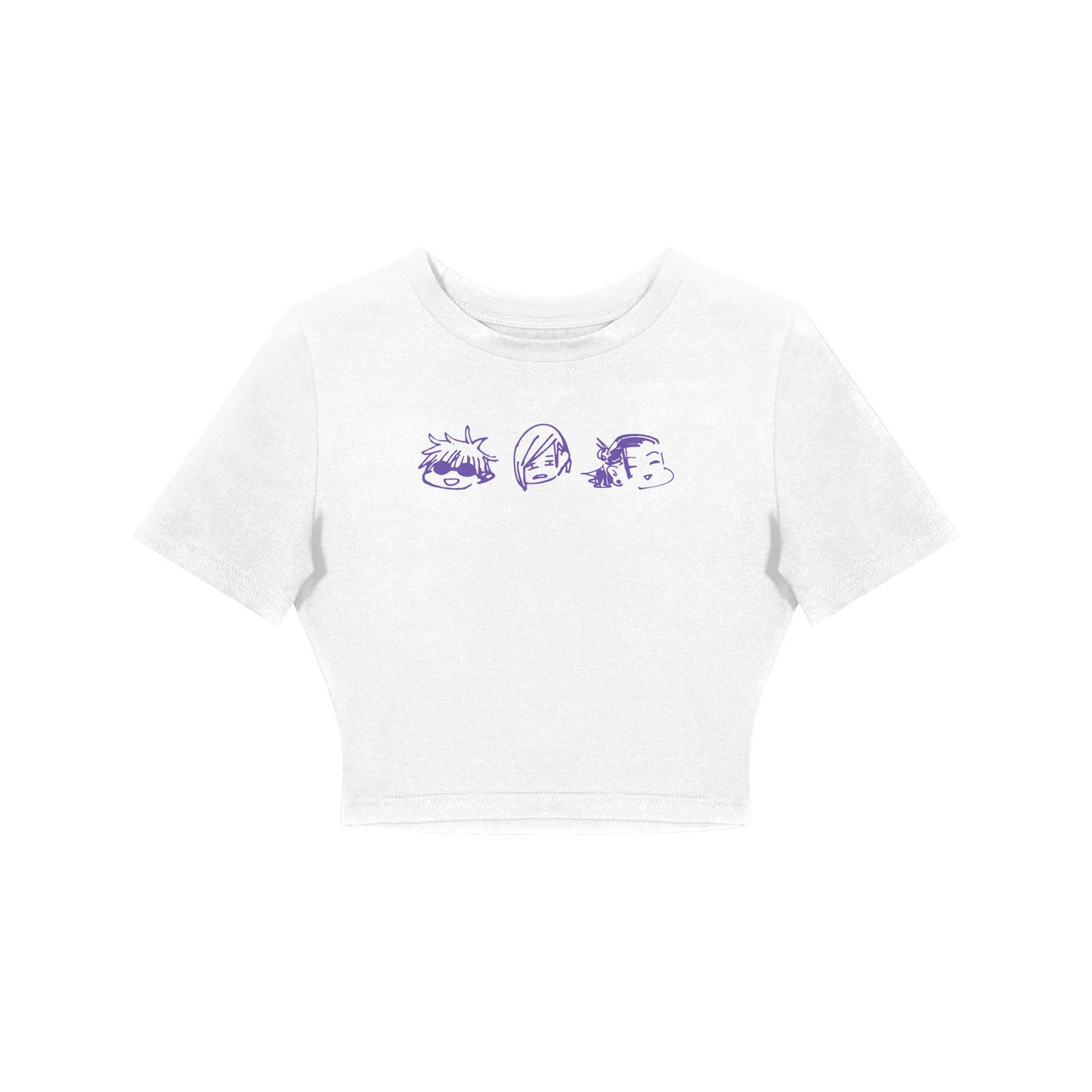 CROP TOP / JUJUTSU KAISEN THE FIRST THREE (WHITE)