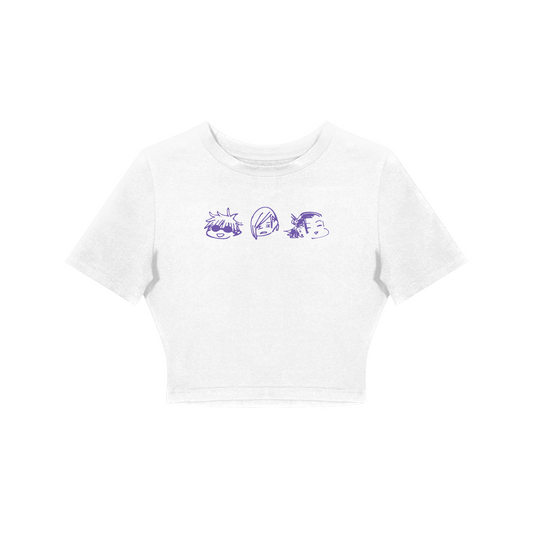 CROP TOP / JUJUTSU KAISEN THE FIRST THREE (WHITE)