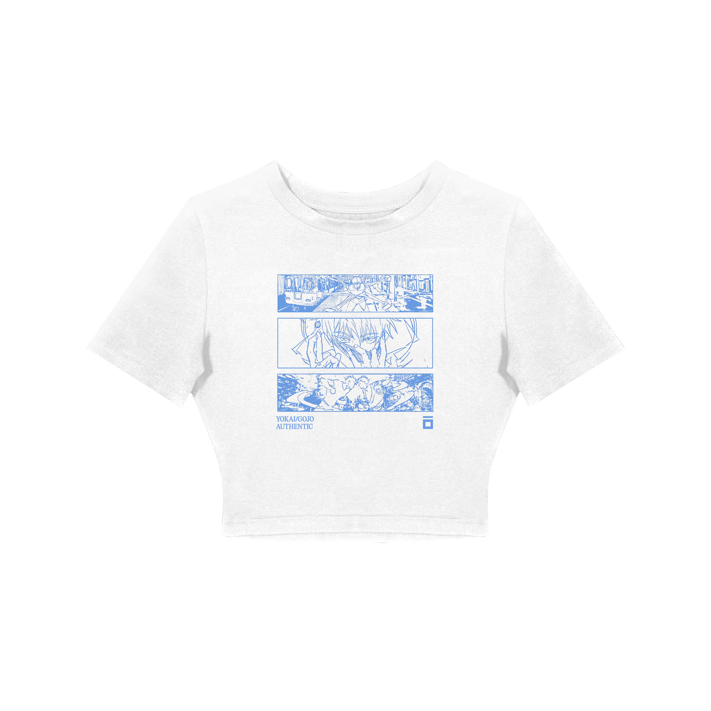 CROP TOP / JUJUTSU KAISEN GOJO (WHITE)