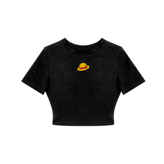 CROP TOP / ONE PIECE LUFFY (BLACK)